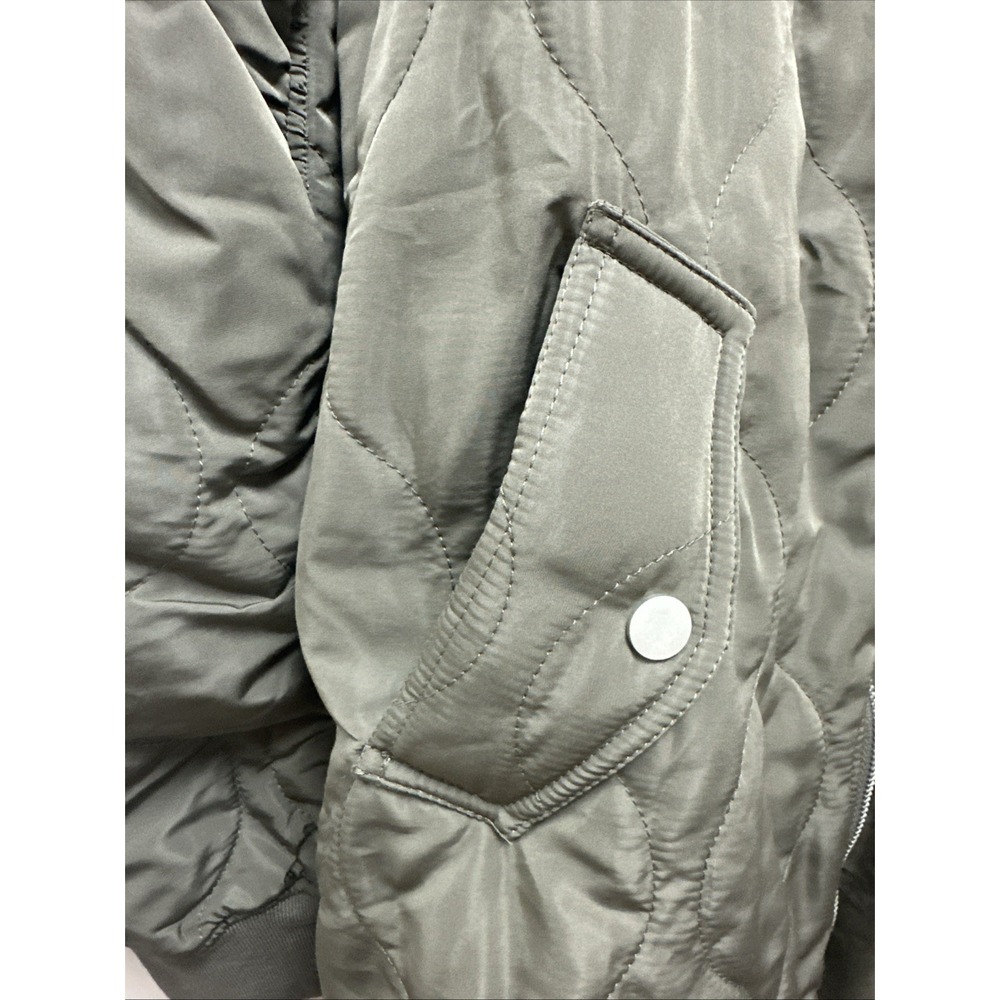 MYSTREE Quilted Midi Jacket-Olive 60268 Women's Size Medium NWT - Picture 4 of 7